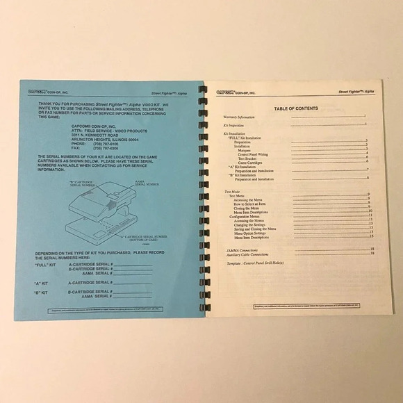 Vintage 1995 Street Fighter Alpha Warriors Dream Capcom Arcade Game Manual - Picture 3 of 9